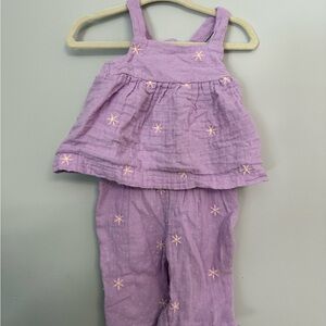 0-3m Cat & Jack Lavender Baby Outfit